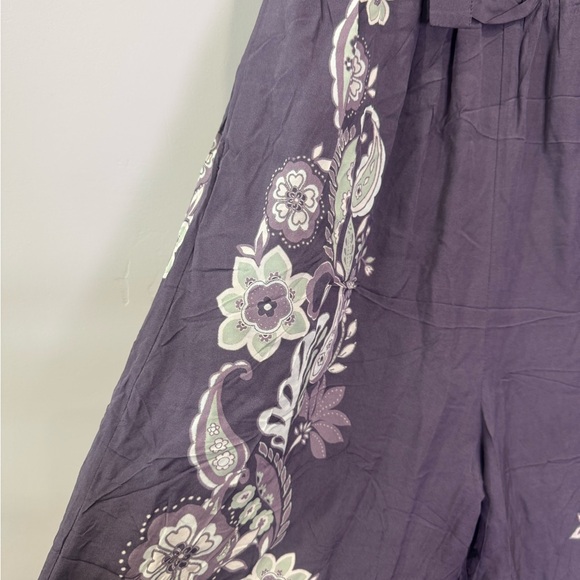 NWOT Caballero Rose Graphite Protea Paisley Jumpsuit - Picture 4 of 7